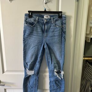 PAIGE Blue Boyfriend Jeans Classic Style